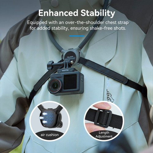 Upgraded Two in One Magnetic Neck Halter Anti-Slip Air Cushion Padding Camera