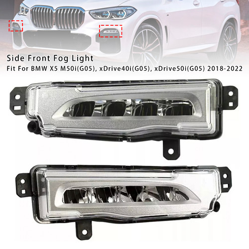 2018-2022 BMW X5 G05 1 Pcs LED Front Left+Right Fog Light Clear Generic