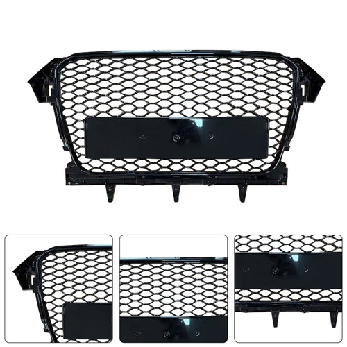 2013-2016 Audi A4 B8.5 RS4 Style Front Bumper Grill Gloss Black Generic