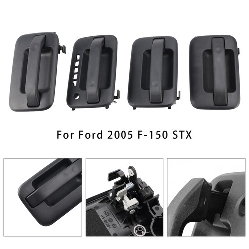 2004-2014 Ford F-150 4pcs Exterior Door Handle 5L3Z1522405CAA Generic