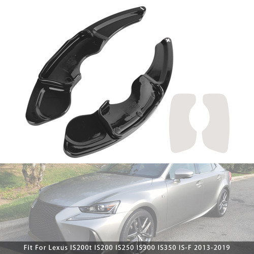 2013-up Lexus IS RC RCF NX Steering Wheel Paddle Shifter Extensions Black Generic