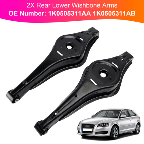 SEAT ALTEA ALTEA XL LEON TOLEDO 2X Rear Lower Wishbone Arms 1K0505311AA 1K0505311AB Generic