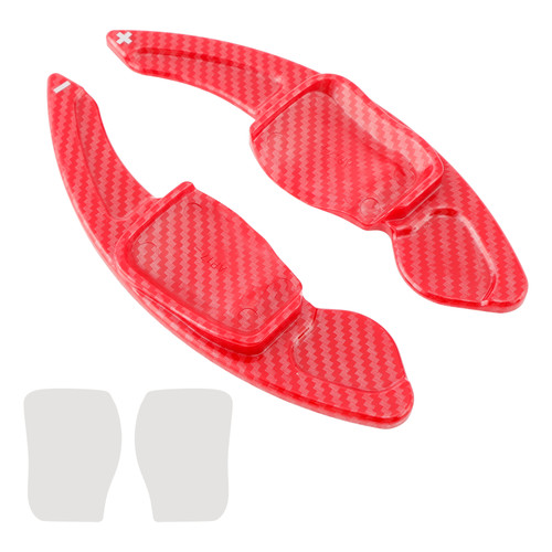 2013-2016 Volkswagen Langxing Carbon Look Steering Wheel Paddle Shifter Extension Red Generic