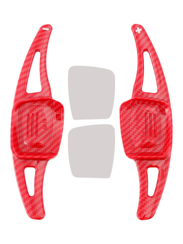 2019-2021 Volkswagen Tayron Steering Wheel Paddle Shifter Extension Carbon Fiber Red Look Generic