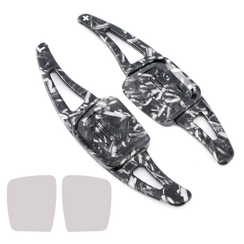 2020-2021 Volkswagen Tayron X Steering Wheel Paddle Shifter Extension Black Forged Pattern Generic