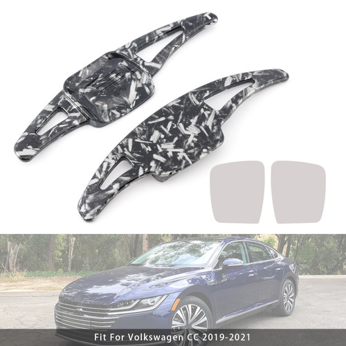 2020-2021 Volkswagen Tayron GTE Steering Wheel Paddle Shifter Extension Black Forged Pattern Generic