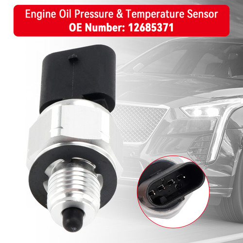 2019 Chevy Silverado 1500 Custom Engine Oil Pressure & Temperature Sensor 12685371 Generic