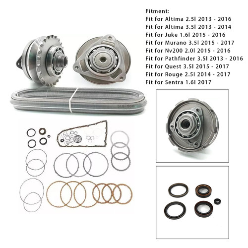 2013-2016 Altima 2.5l CVT Transmission Master Rebuild Kit W/Chain Belt 25T RE0F10E JF017E Generic