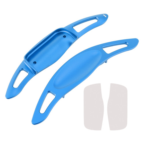 2023 Toyota Voxy Carbon Look Steering Wheel Paddle Shifter Extension Aluminium Blue Generic