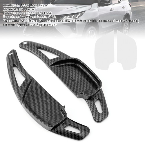 2020-2021 Toyota Cayaris Steering Wheel Paddle Shifter Extension Carbon Fiber Black Look Generic