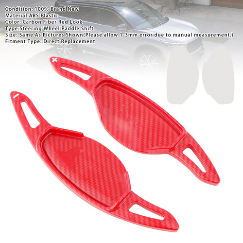 2022-2024 Infiniti QX60 Steering Wheel Paddle Shifter Extension Carbon Fiber Red Look Generic
