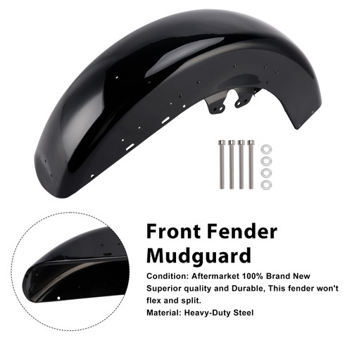 2014-later Harley-Davidson Road King Steel Front Fender Mudguard Generic