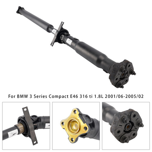 2000-2007 BMW 3 Series E46 Cabriolet Compact Coupe Touring Rear Driveshaft Prop Shaft Assembly 26117519303 Generic
