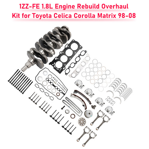 1998-2008 TOYOTA COROLLA 1.8L 1ZZ-FE 1.8L Engine Rebuild Overhaul Kit Generic