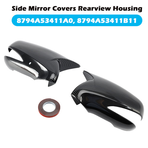 2009-2012 Lexus LS460 LS600h Side Mirror Covers Rearview Housing Carbon Fiber Generic