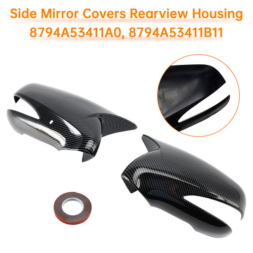 2009-2012 Lexus LS460 LS600h Side Mirror Covers Rearview Housing Carbon Fiber Generic