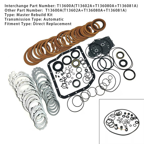 2000-2003 TOYOTA KLUGER V 3.0L Auto Transmission Master Rebuild Kit Overhaul Seals U140E U140F Generic