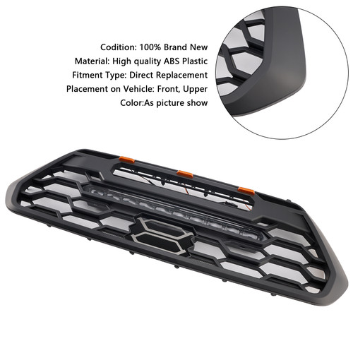 2016-2023 Toyota Tacoma Trail Edition Front Bumper Grille W/ LED Light Generic