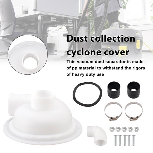 Dust Cyclone Separator Cover Attachment Chipboard Vacuum Cleaner Parts Plaster Vacuum Dust Separator Vacuum Cleaner Accessory