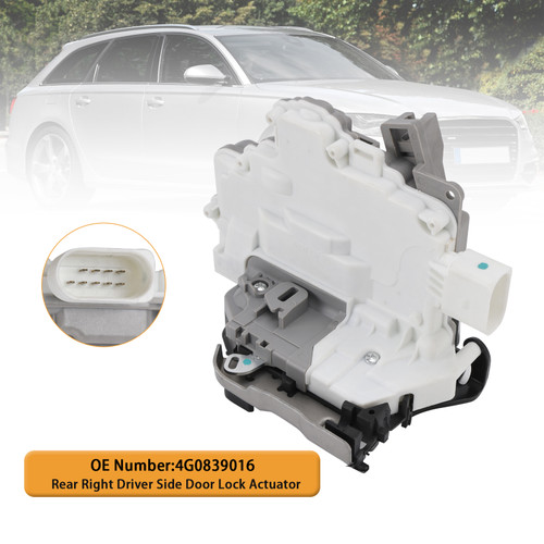 2010-2020 AUDI A3 A6 A7 Q3 Q7 Rear Right Passenger Side Door Lock Actuator Mechanism 4G0839015 Generic