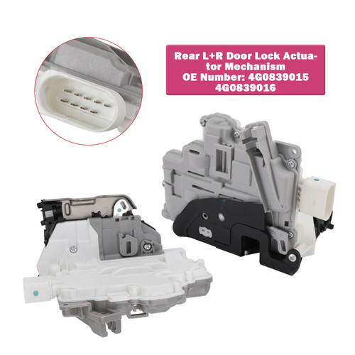2010-2018 VW TOUAREG (7P5, 7P6) 3.0 3.6 V6 TDI Rear Left+Right Passenger Side Door Lock Actuator Mechanism 4G0839015 Generic