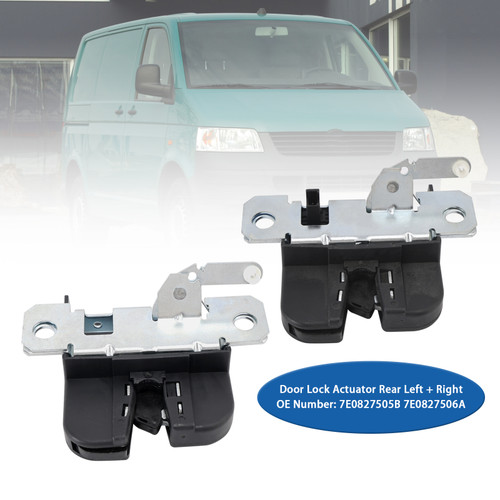 2015-on VW Transporter T6/ Van Door Lock Actuator Rear Left+Right Lower 7E0827506A Generic