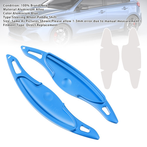 2019-2024 Hyundai I30 Steering Wheel Paddle Shifter Extension Aluminium Blue Generic