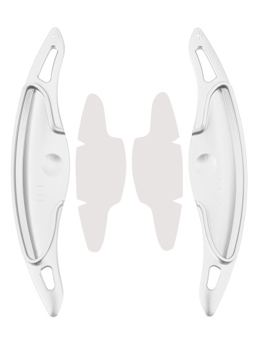 2019-2024 Hyundai I30 Steering Wheel Paddle Shifter Extension Aluminium Silver Generic