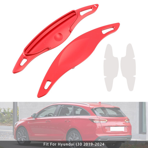 2022-2023 Hyundai Kona N Steering Wheel Paddle Shifter Extension Aluminium Red Generic