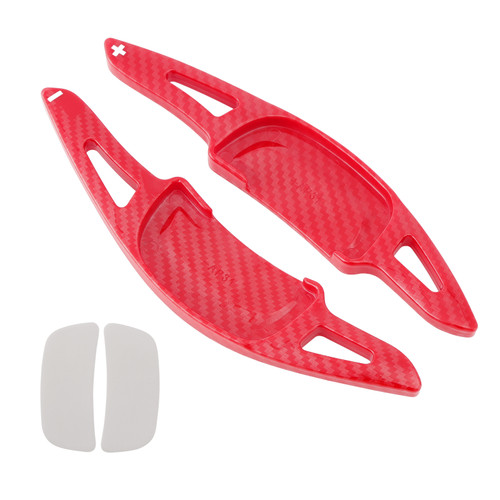 2019-2024 Mazda Axela Carbon Look Steering Wheel Paddle Shifter Extension Carbon Fiber Red Look Generic