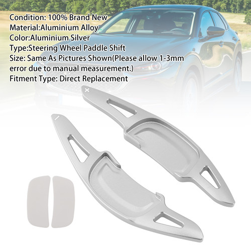 2019-2024 Mazda CX-30 Carbon Look Steering Wheel Paddle Shifter Extension Aluminium Silver Generic