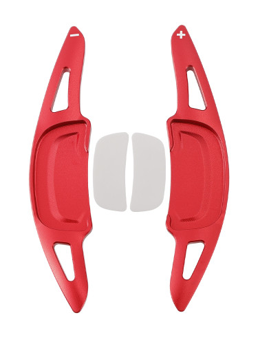 2019-2024 Mazda Axela Carbon Look Steering Wheel Paddle Shifter Extension Aluminium Red Generic