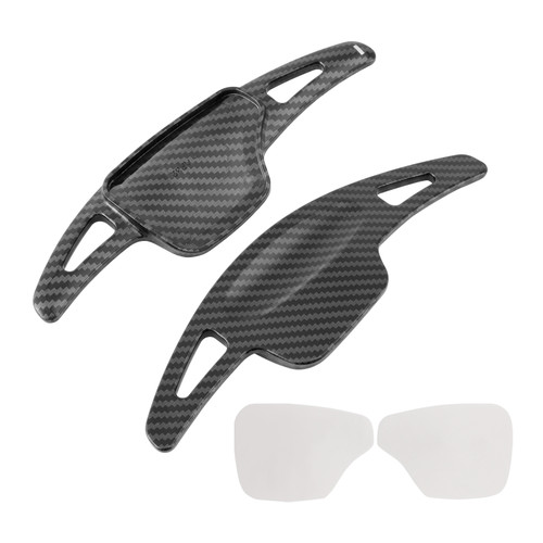 2018-2024 Cadillac XT4 Steering Wheel Paddle Shifter Extension Carbon Fiber Black Look Generic