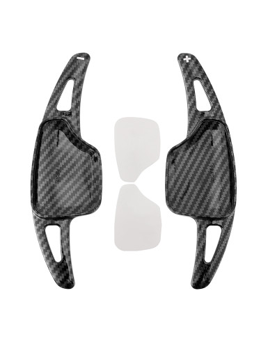 2020-2025 Cadillac XT6 Steering Wheel Paddle Shifter Extension Carbon Fiber Black Look Generic