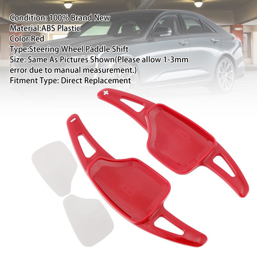 2020-2025 Cadillac XT6 Steering Wheel Paddle Shifter Extension Red Generic