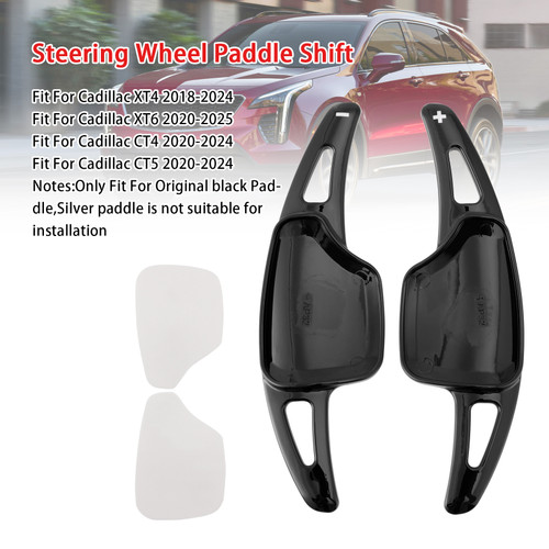 2020-2025 Cadillac XT6 Steering Wheel Paddle Shifter Extension Black Generic