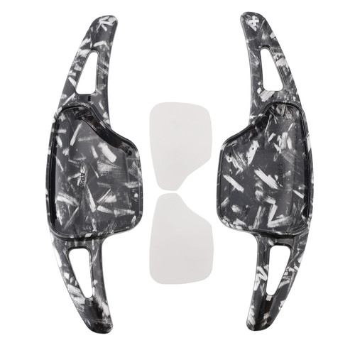 2020-2025 Cadillac XT6 Steering Wheel Paddle Shifter Extension Black Forged Pattern Generic