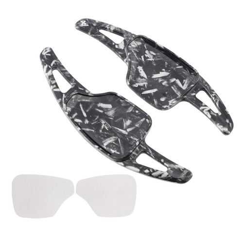 2020-2025 Cadillac XT6 Steering Wheel Paddle Shifter Extension Black Forged Pattern Generic