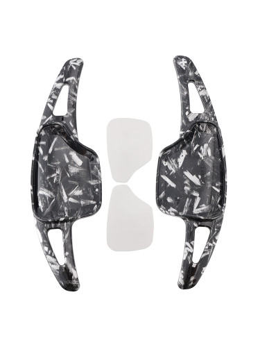 2020-2024 Cadillac CT4 Steering Wheel Paddle Shifter Extension Black Forged Pattern Generic