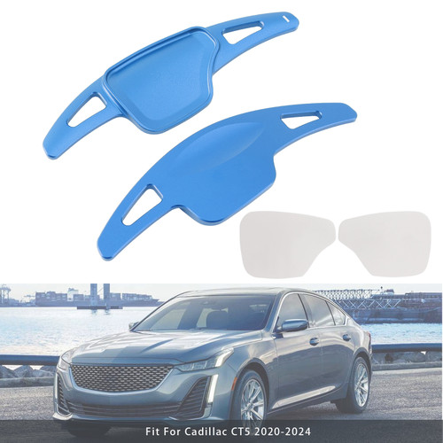 2018-2024 Cadillac XT4 Steering Wheel Paddle Shifter Extension Aluminium Blue Generic