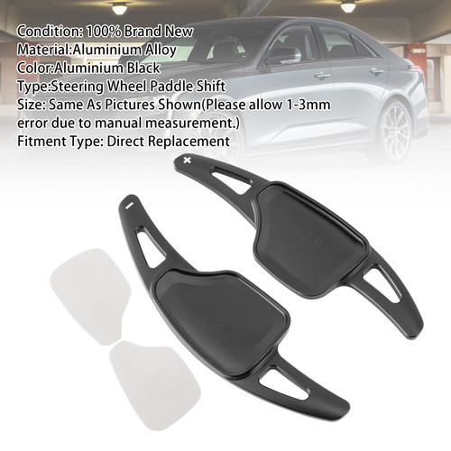 2020-2024 Cadillac CT5 Steering Wheel Paddle Shifter Extension Aluminium Black Generic