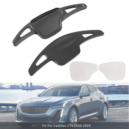 2020-2024 Cadillac CT5 Steering Wheel Paddle Shifter Extension Aluminium Black Generic