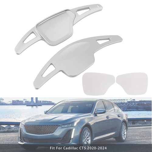 2020-2025 Cadillac XT6 Steering Wheel Paddle Shifter Extension Aluminium Silver Generic