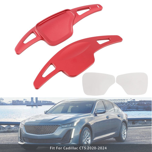 2020-2024 Cadillac CT5 Steering Wheel Paddle Shifter Extension Aluminium Red Generic