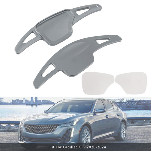 2018-2024 Cadillac XT4 Steering Wheel Paddle Shifter Extension Aluminium Grey Generic