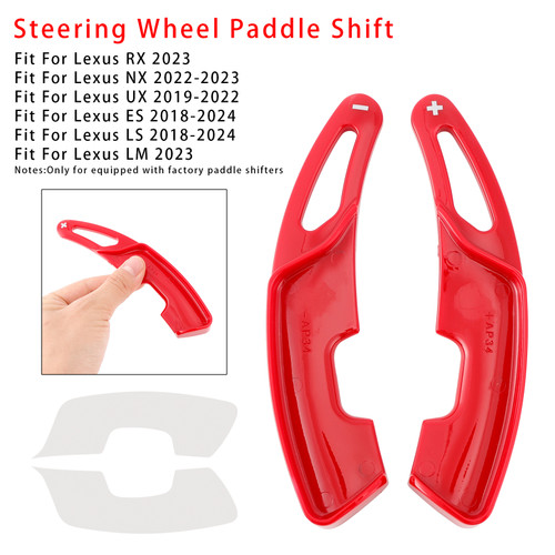2019-2022 Lexus UX Steering Wheel Paddle Shifter Extension Red Generic