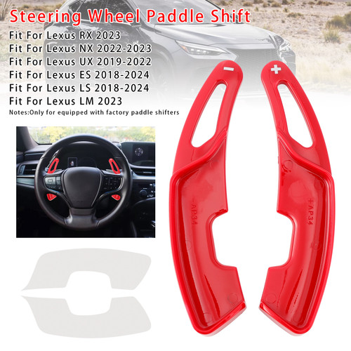 2018-2024 Lexus ES LS Steering Wheel Paddle Shifter Extension Red Generic