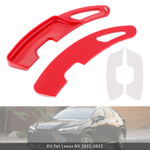 2018-2024 Lexus ES LS Steering Wheel Paddle Shifter Extension Red Generic