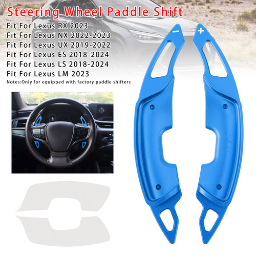 2023 Lexus RX LM Steering Wheel Paddle Shifter Extension Aluminium Blue Generic