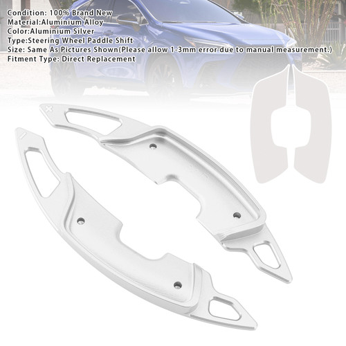 2019-2022 Lexus UX Steering Wheel Paddle Shifter Extension Aluminium Silver Generic